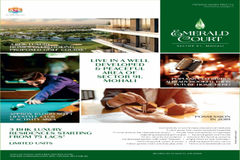 Book 3 BHK luxury residences starting from Rs 75 Lac at Acme Emerald Court Mohali